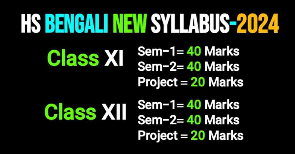 HS Bengali New Syllabus 2024 | 